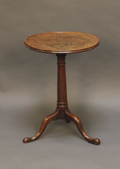 A Georgian Elm and Oak Tripod Wine Table