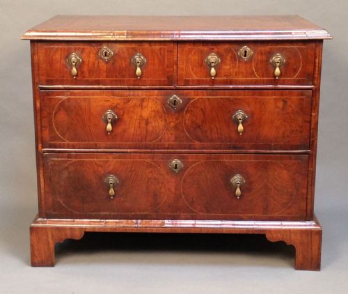 An 18thc. Walnut Chest of Drawers