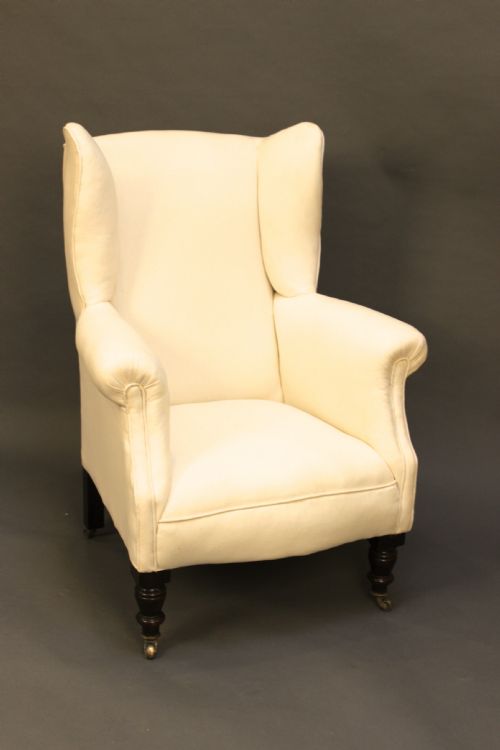 Large 19thc Wing Armchair