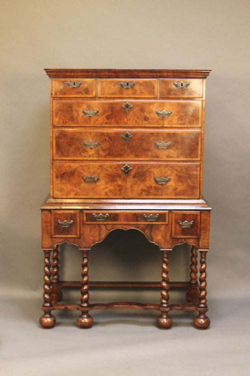 18thc Walnut Chest on Stand