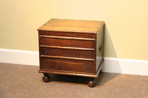 18thc Oak Commode Chest