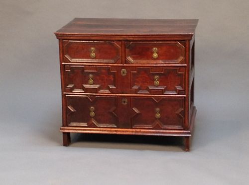 Early 18thc Oak Four Drawer Chest