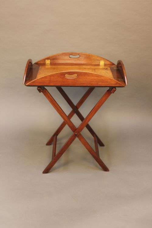 19thc Mahogany Butlers Tray on Stand