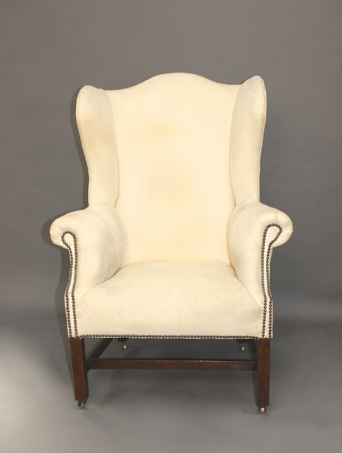 A Late 19thc Wing Armchair