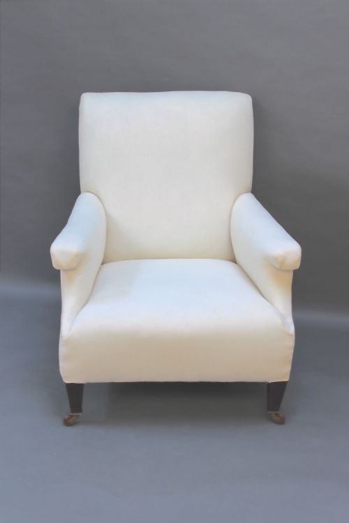 Generous 19thc Open Armchair