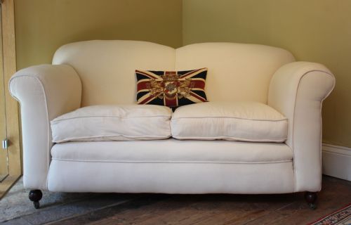 19thc Mahogany 2 Seater Sofa