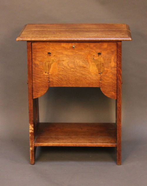Liberty and Co. Oak Drop Front Side Table