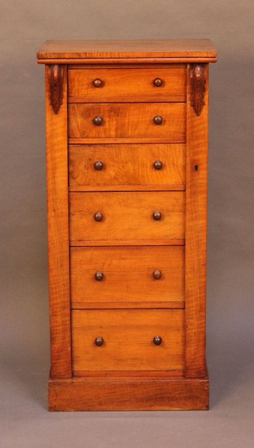 19thc. Walnut Wellington Chest