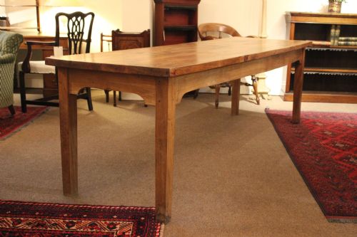 19thc.  Deal/pine Refectory Table