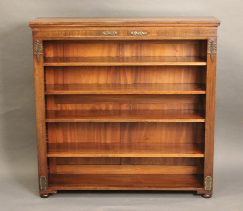 Regency Rosewood Open Bookcase