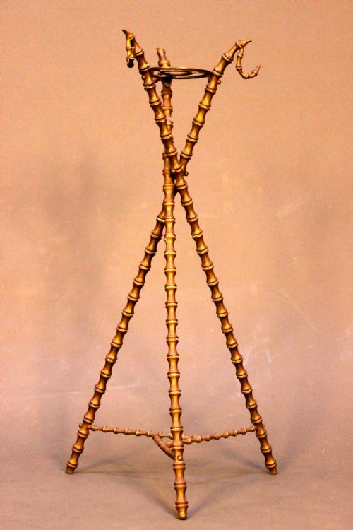 Fo' Bamboo & Brass Stick & Hat Stand