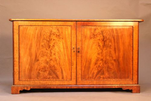 19thc. Two Door Mahogany Cabinet
