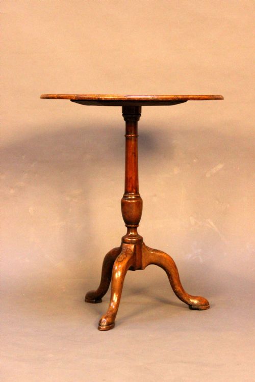 19thc. Walnut Tripod Table