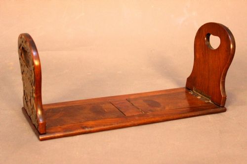 Late 19thc. Rosewood & Brass Adjustable Bookstand