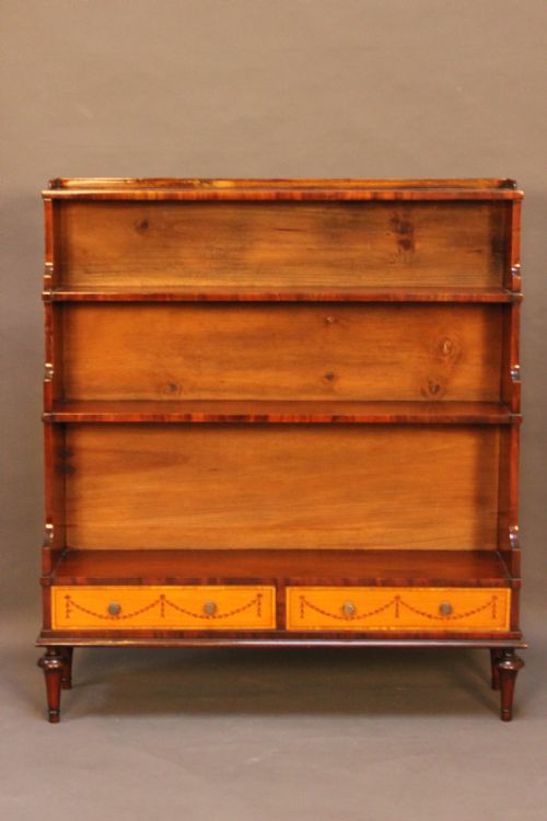 Regency Style Waterfall Bookcase