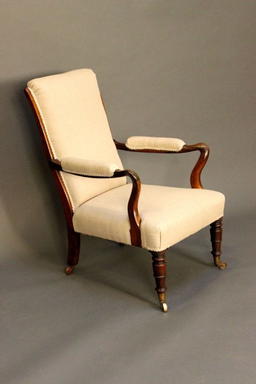 19thc. Rosewood Armchair