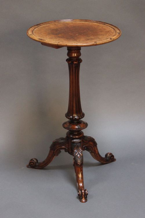 19thc. Walnut Tripod Table