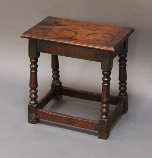 19thc. Oak Joint Stool