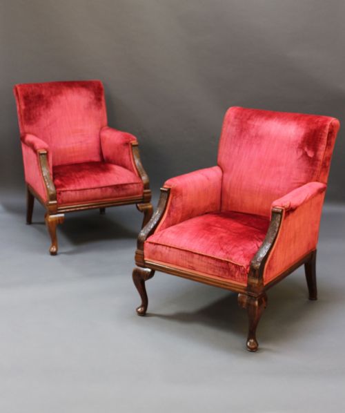 Pair of Mahogany Gainsborough Chairs