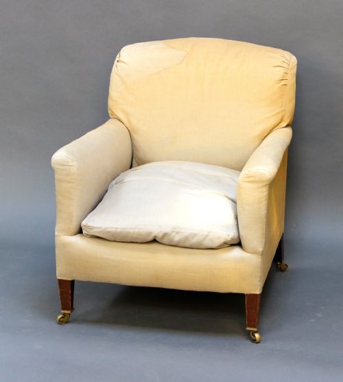 Late 19thc. Howard & Son Easy Armchair