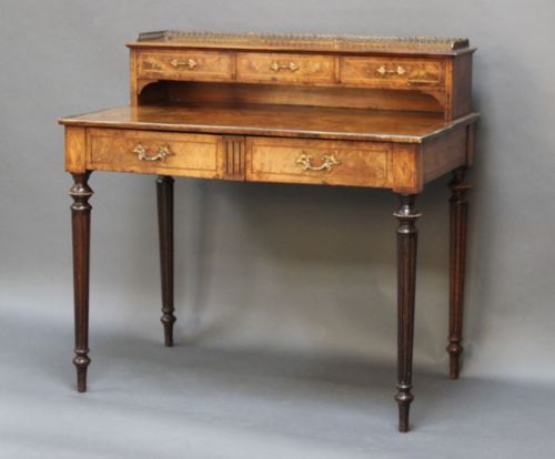 A Wonderful Mid-19thc. Walnut K Writing Desk