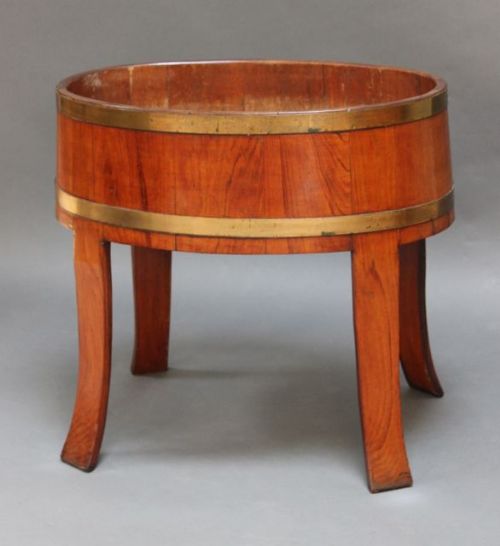 19thc. Walnut Wine Cooler or Jardiniere
