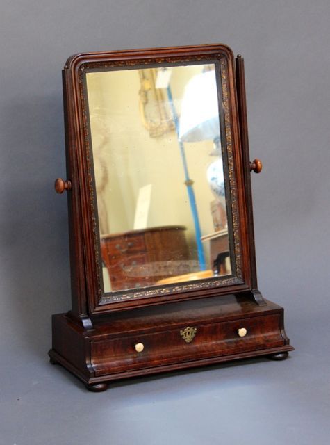 18thc. Walnut Box Mirror