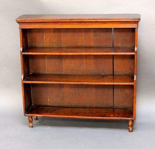 19thc. Mahogany Water Fall Bookcase/
shelves