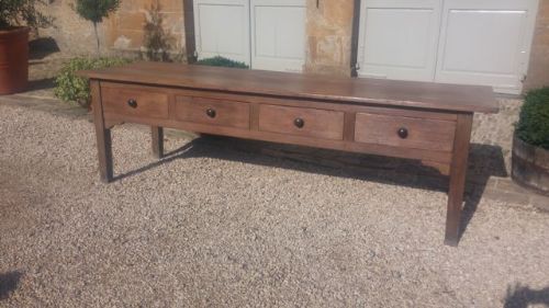 19thc. Pitch Pine Dresser Base/sideboard/
island/table