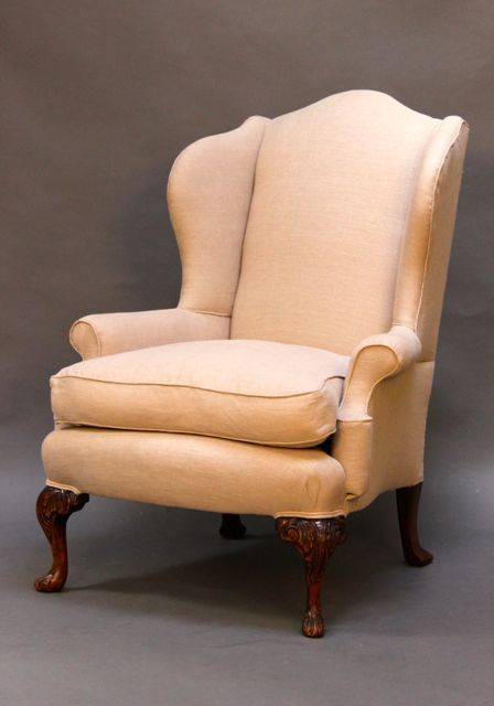 Late 19thc. Walnut Wing Armchair