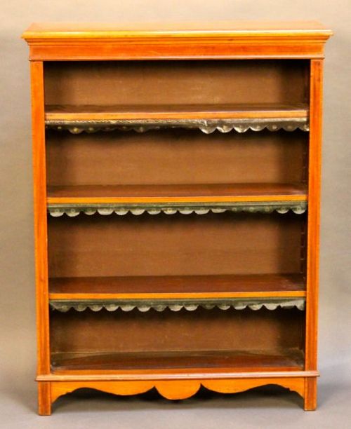 Edwardian Mahogany & Inlaid Bookcase