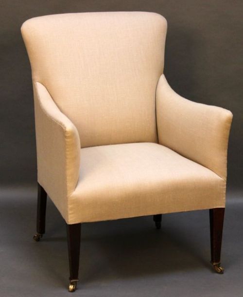 19thc Mahogany Armchair of Sight Proportions