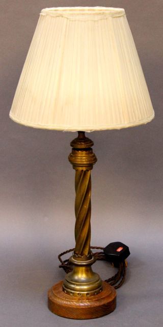 Brass Barley Twist Table Lamp