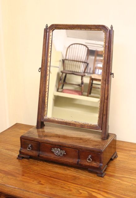 An 18thc Mahogany Box Mirror