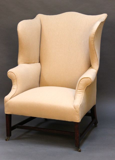 Georgian Mahogany Wing Armchair