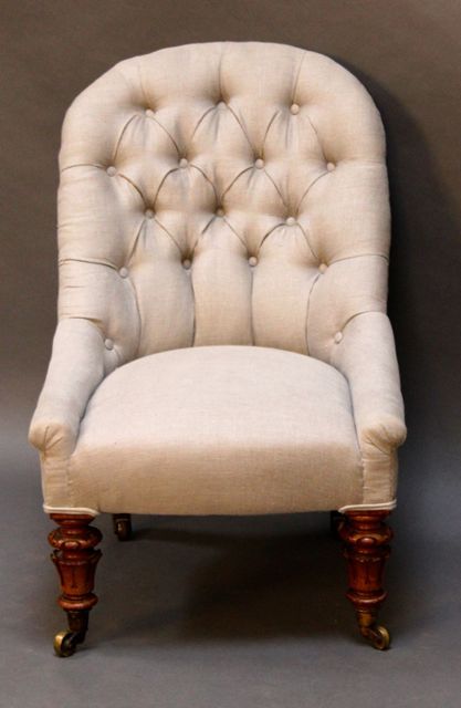 Victorian Walnut Nursing Chair