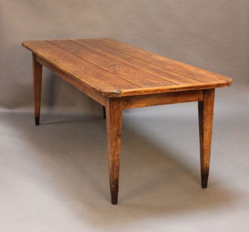 19thc. Oak and Pine Refectory Table