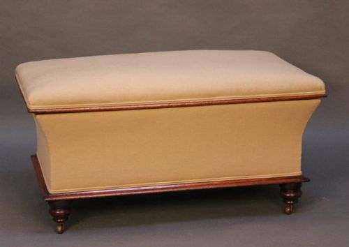 A 19thc. Mahogany Ottoman