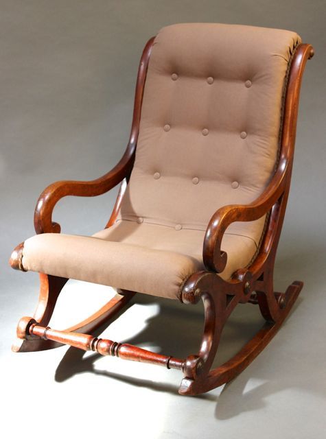 19thc Mahogany Rocking Chair