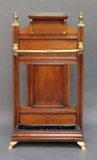 Late 19thc Walnut Hall Stand