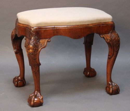 A Superb Quality 18thc. Walnut
stool