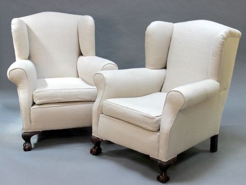 A Pair of Late 19thc Mahogany Armchairs