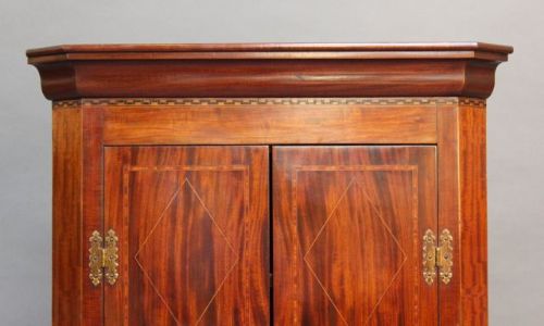 19thc Mahogany Corner Cupboard