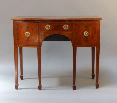 19thc Mahogany Bow Fronted Sideboard