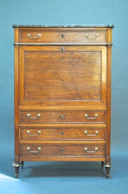 19thc Walnut Escritoire