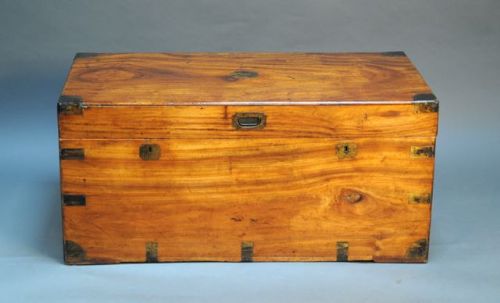 19thc Camphor Wood Chest
