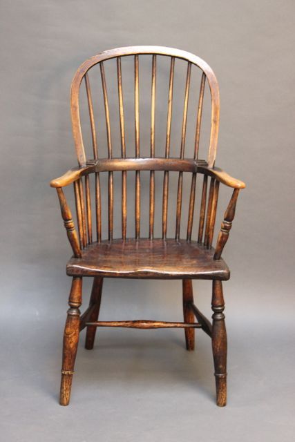 19thc Elm & Ash Windsor Chair