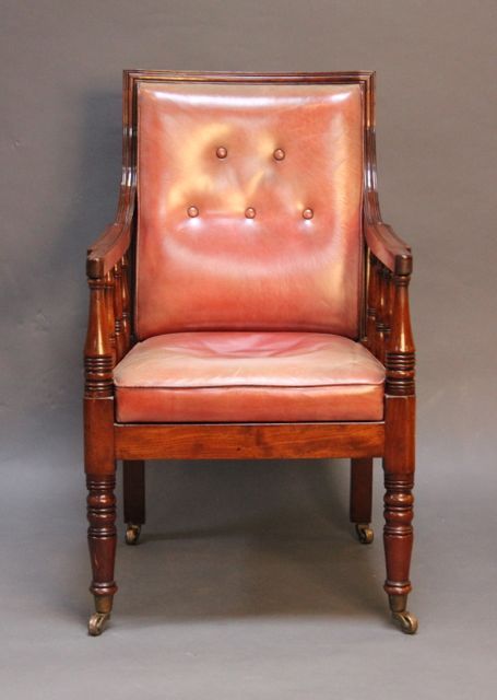 Regency Mahogany Bergere Chair