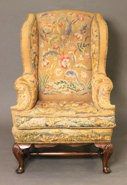 19thc Wing Armchair