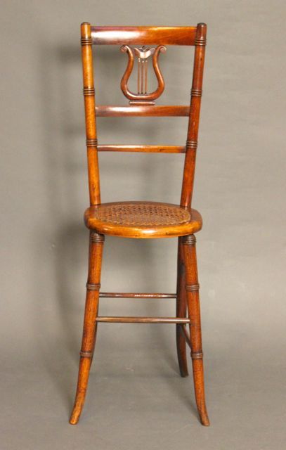 19thc Beech Wood Correction Chair